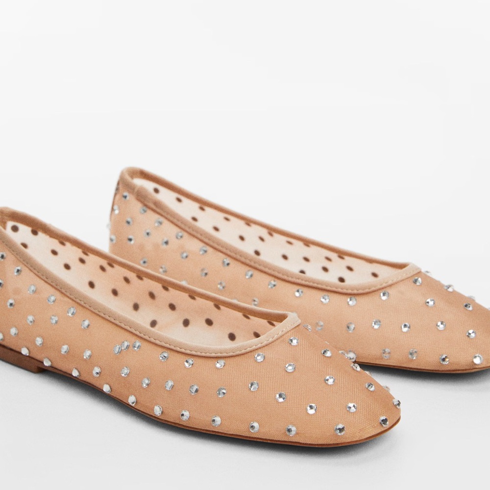 Mango Rhinestone ballet flats - Picture 2 of 5